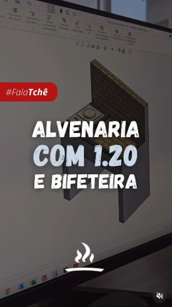 Alvenaria com 1.20 e bifeteira. O setor de projetos Ecker cuida de tudo pra você.